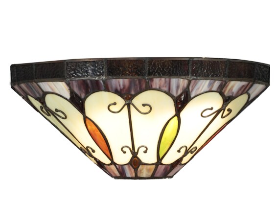 Tiffany Style Handcrafted Glass Wall Light Stained Glass Etsy