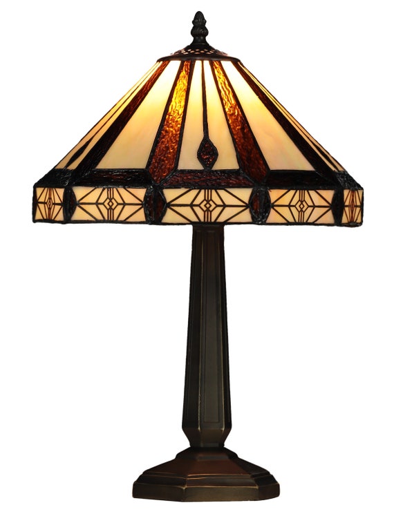 Handmade Contemporary Tiffany Style Table Lamps Bedside Etsy