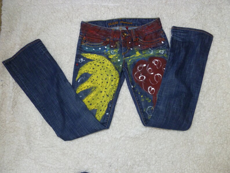 Hand Painted Jeans Guess Jeans
