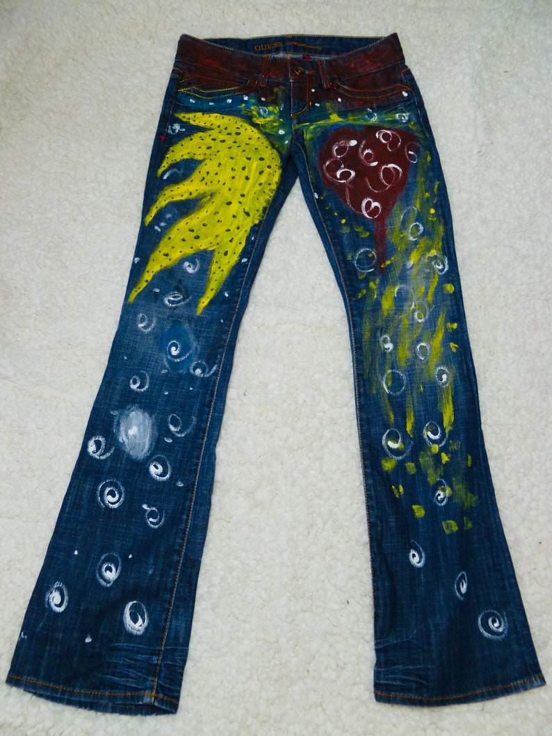 Hand Painted Jeans Guess Jeans