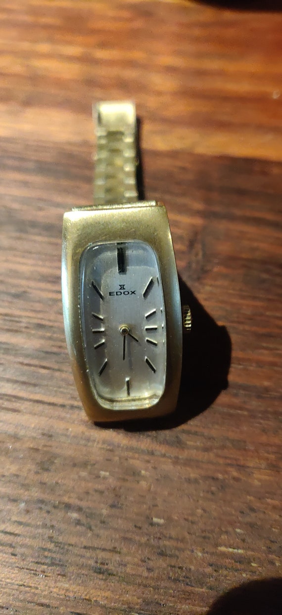 Montre Bracelet Vintage Lorenz Edox - Swiss Made - Remontage Manuel - Cadran Rectangle
