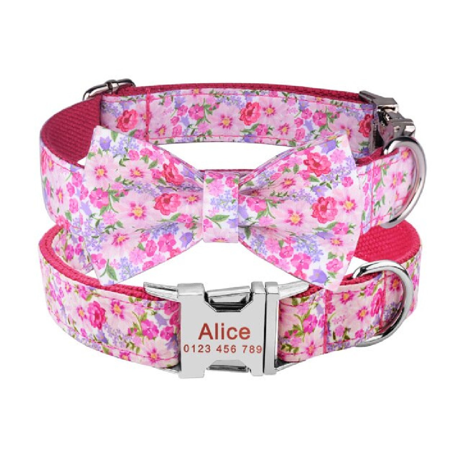 Adjustable Nylon Bow Dog Collar Puppy Collars for Small Large Etsy