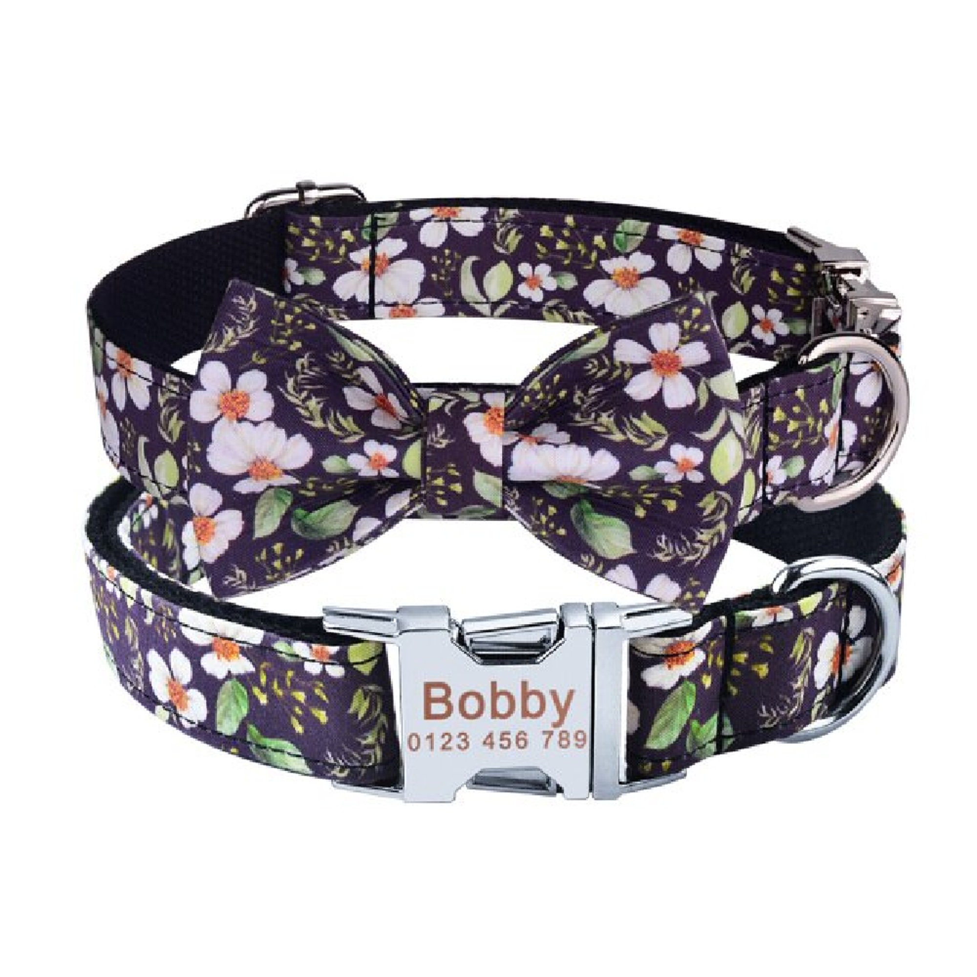 Adjustable Nylon Bow Dog Collar Puppy Collars for Small Large Etsy