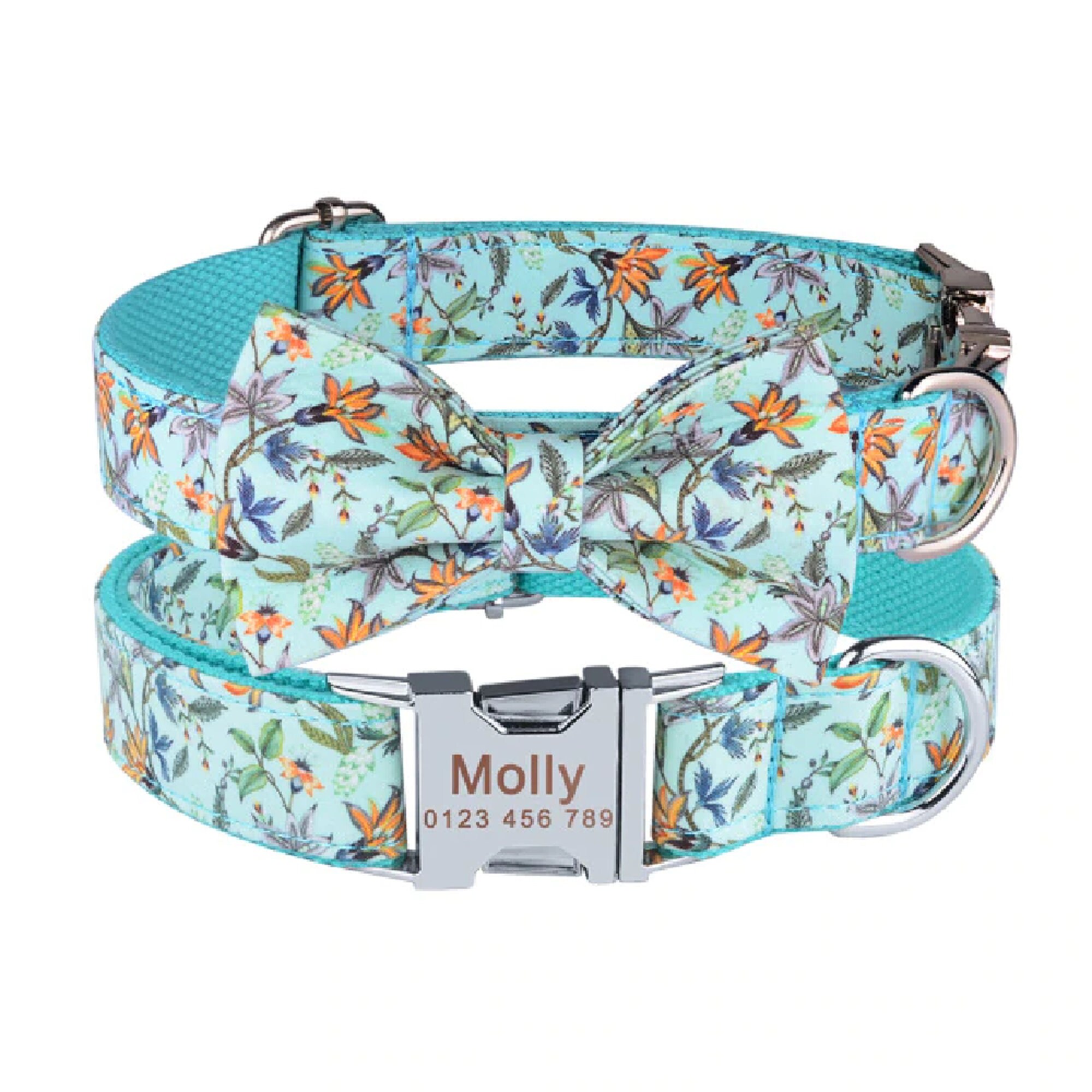 Adjustable Nylon Bow Dog Collar Puppy Collars for Small Large Etsy