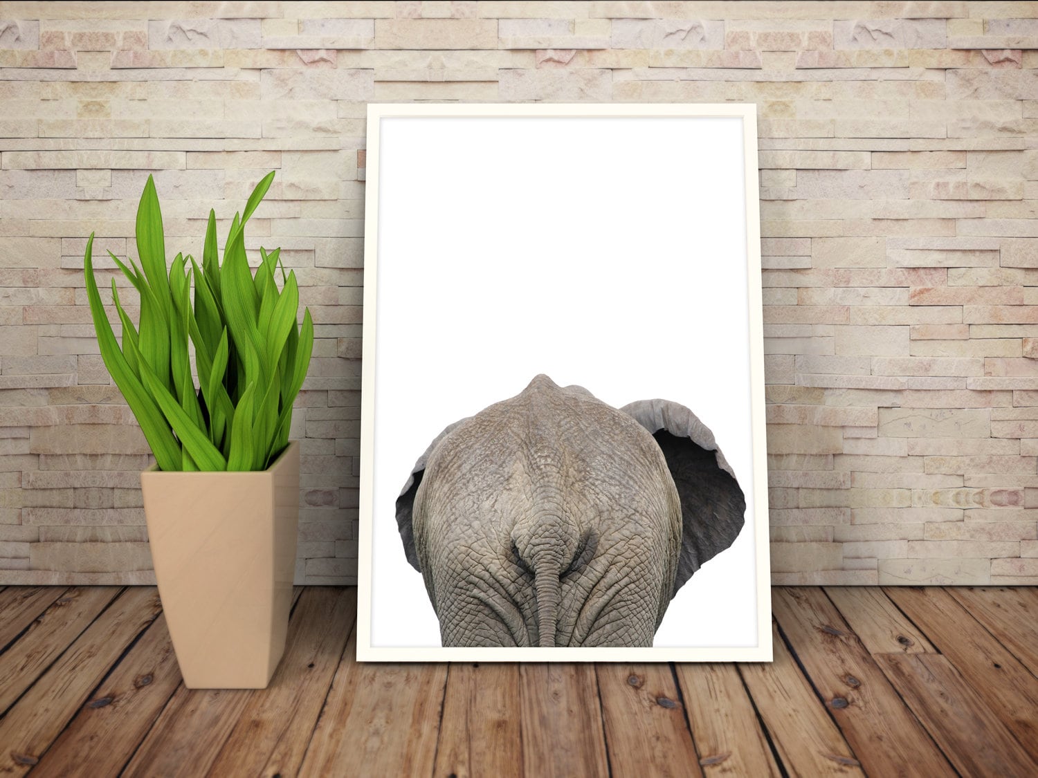 Elephant Print, Funny Bathroom Art, Elephant Decor, Safari Nursery