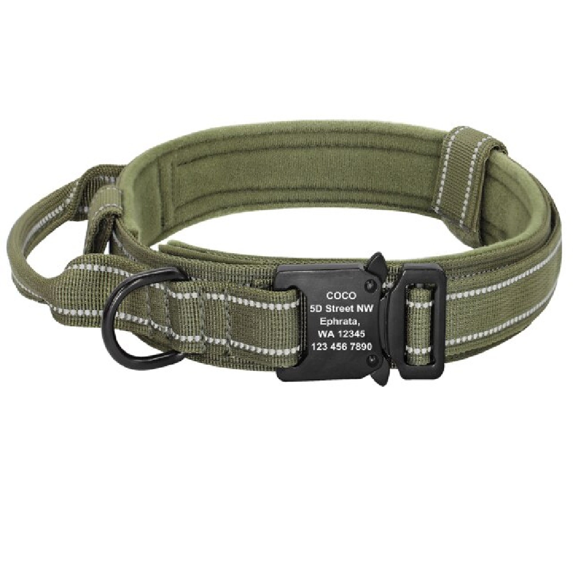 Personalized Military Tactical Dog Collar Custom Nylon Dog Etsy