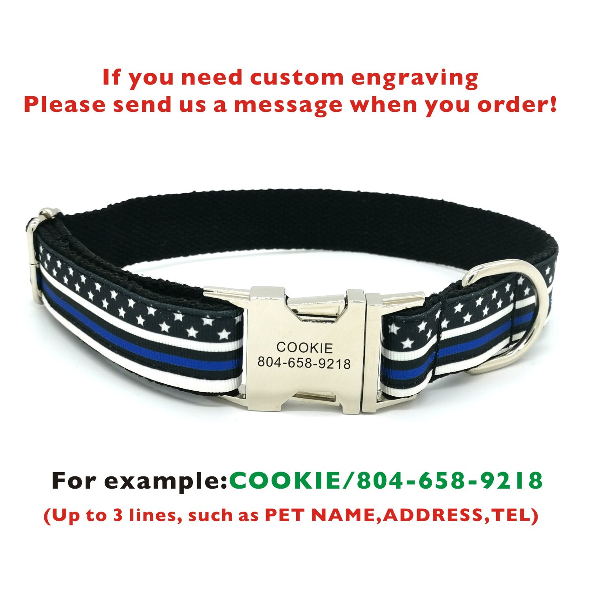  Personalized Small Dog Collar Bling Custom Leather Dog Cat  Collars Necklace Free Engraved for Small Medium Dogs Chihuahua Yorkie ( Medium, Silver) : Pet Supplies
