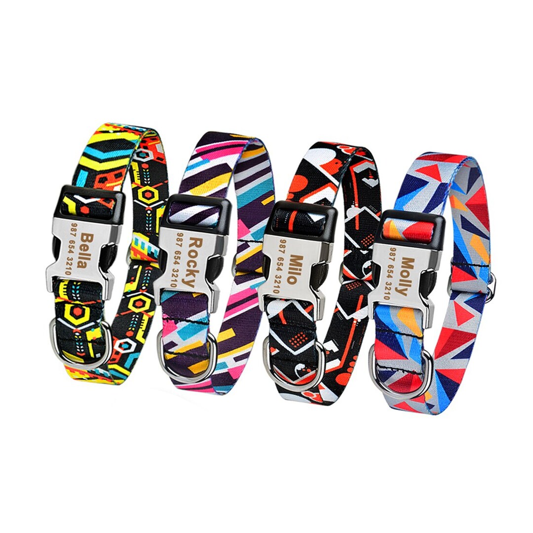 Personalized Dog and Cat Collar Engraved Name Dogs Collars Etsy