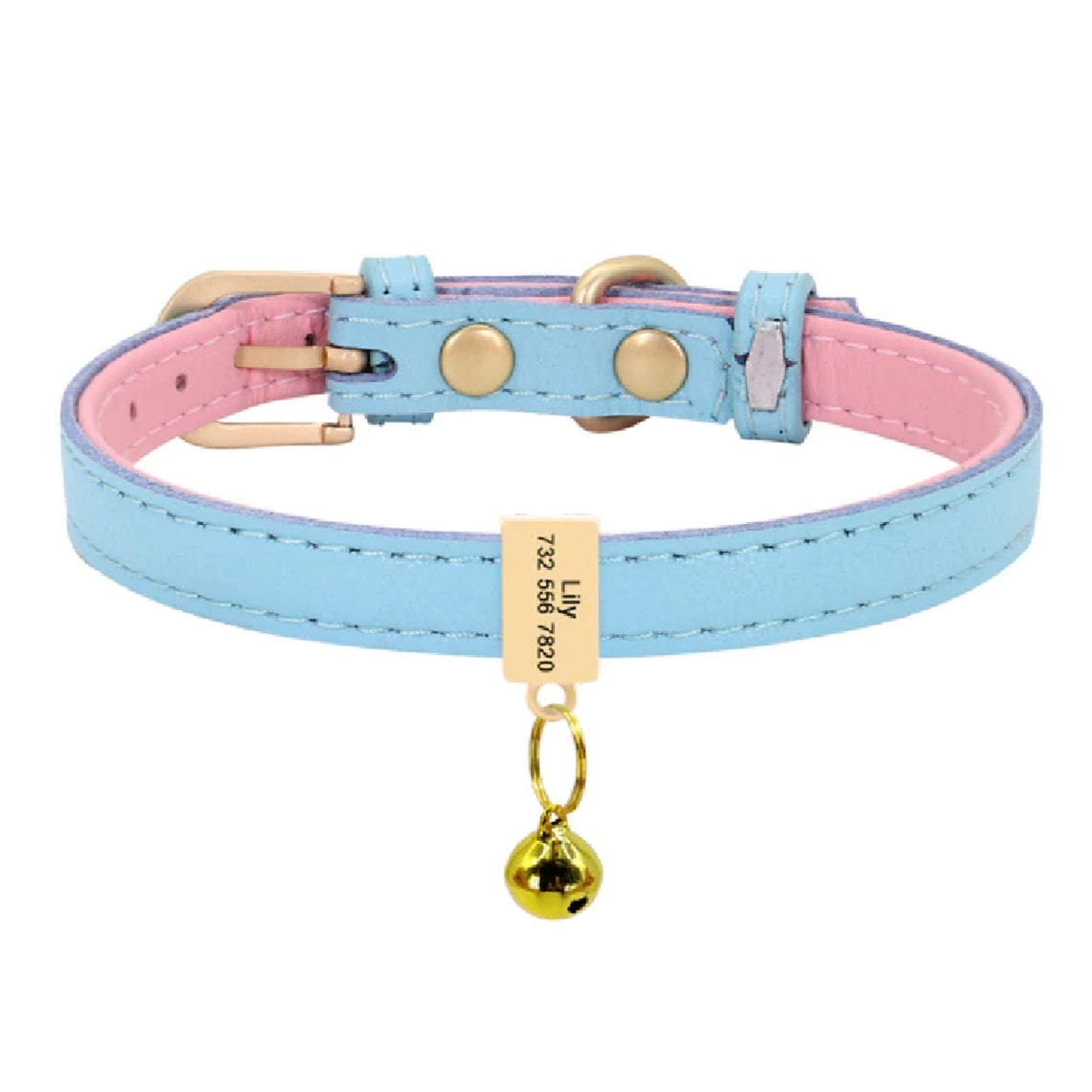 Cute Custom Cat Collar Personalized Engraved Pet ID Tag Cat Etsy