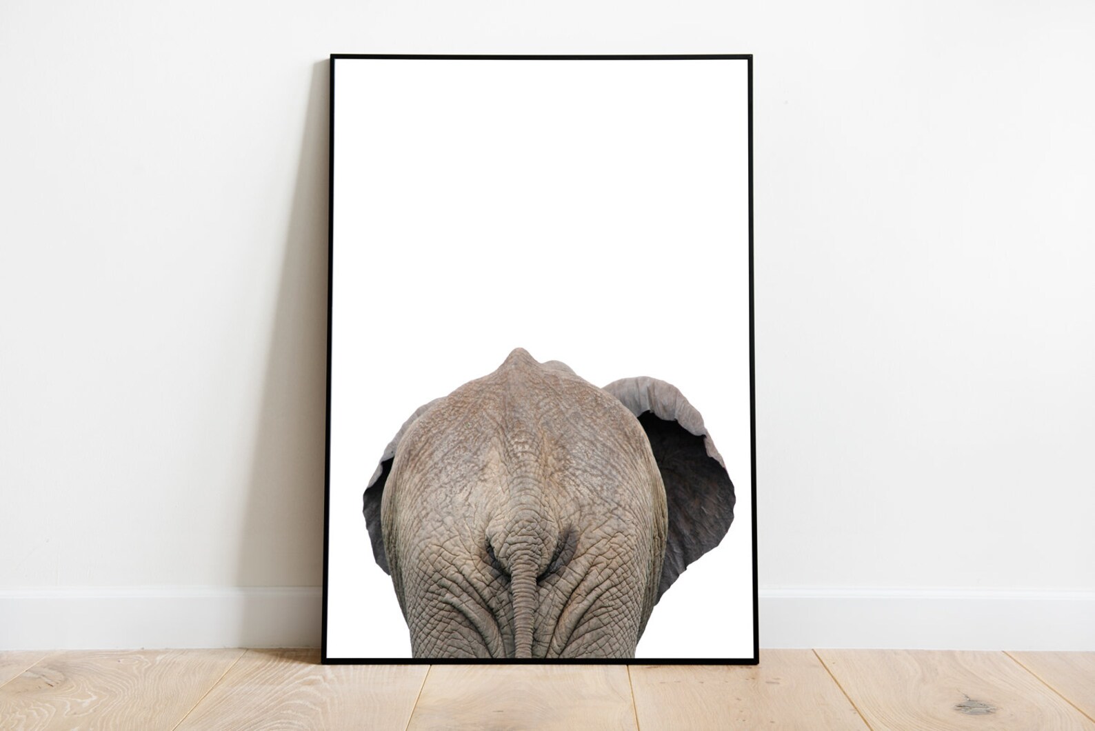 Elephant Print, Funny Bathroom Art, Elephant Decor, Safari Nursery
