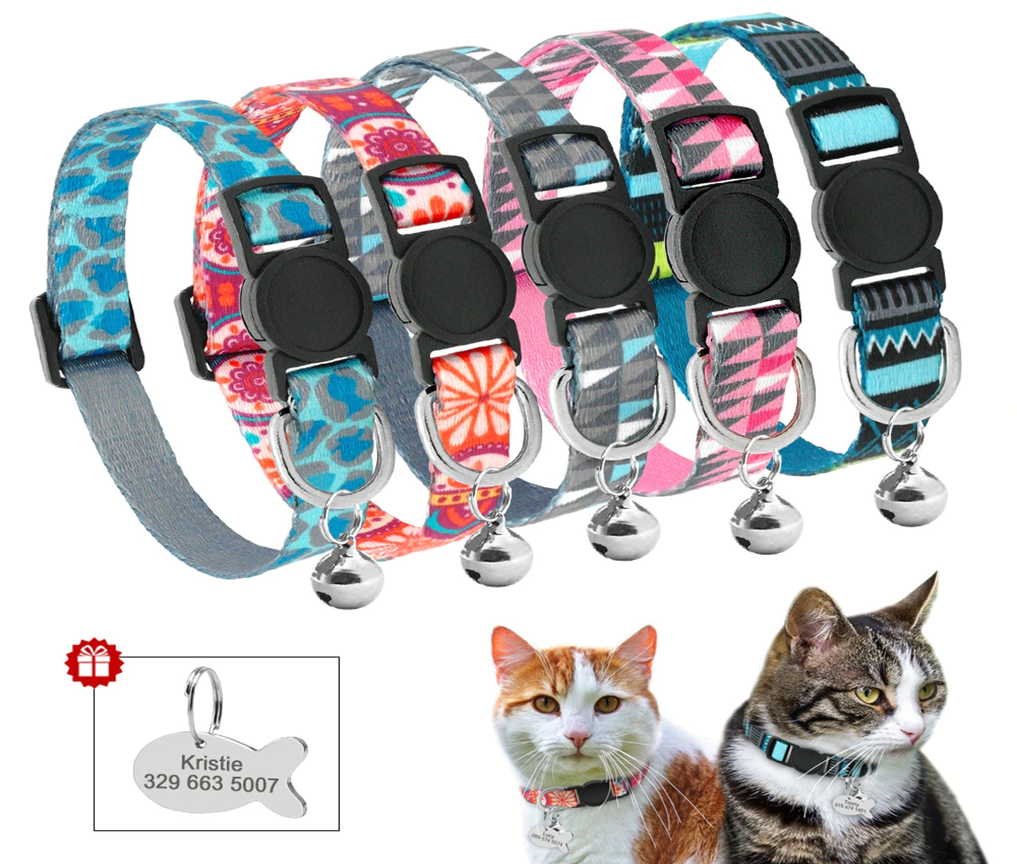 engraved cat collars