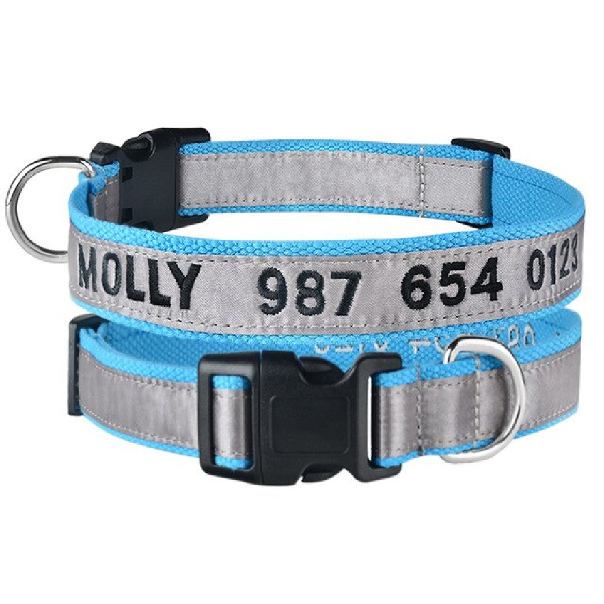 Embroidered Customized Pet Collar Nylon Dog Collar Etsy