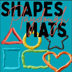 Shape Playdough Mats: Printable Tracing Sheets for Preschool (PDF Download