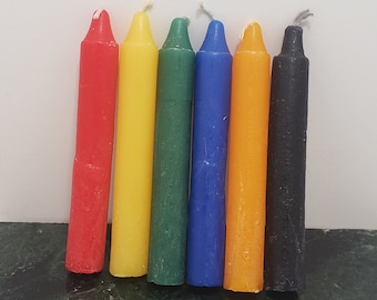 Zestaw świec Chime Candles w różnych kolorach, 4-calowe stożkowe świece magiczne do rytuałów, medytacji i ołtarza
