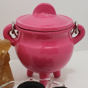 Cast Iron Cauldron Pink