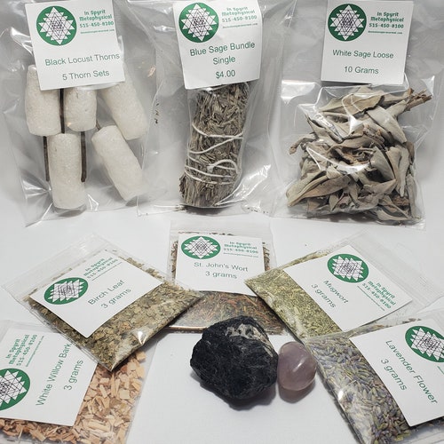 Small Witch Kit,Novice witch kit for the beginner come with herbs most commonly used in most practice,Wicca Shop,Wicca store,Metaphysical