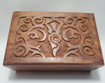 Goddess of Earth Wooden Box,This is a hand carved wooden box. It is assembled by artisans in India,New Age shop,Metaphysical shop,Wiccan,