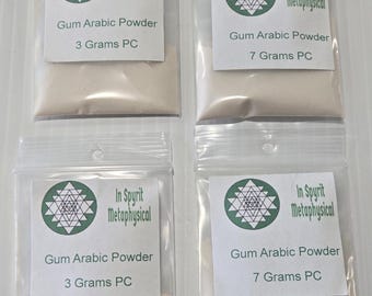 Gum Arabic Powder - Acacia Senegal Natural Resin Binder for Incense, Watercolors & Ritual Arts - Ethically Sourced - InSpyrit Metaphysical