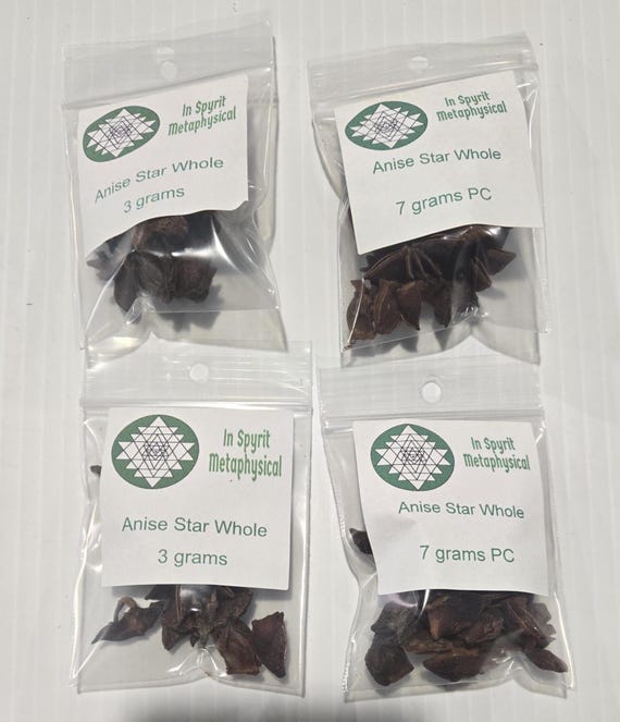 Whole Star Anise Pods Illicium Verum for Abundance Protection and Culinary Tea Rituals InSpyritMetaphysical