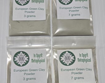 Europees groene kleipoeder - zuiver ontgiftend gezichtsmasker en lichaamsbehandeling - InSpyrit Metaphysical