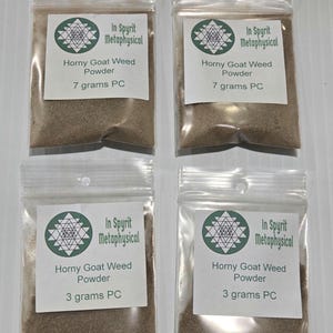 Horny Goat Weed Powder - Epimedium Ritual Herb for Abundance, Vitality & Success