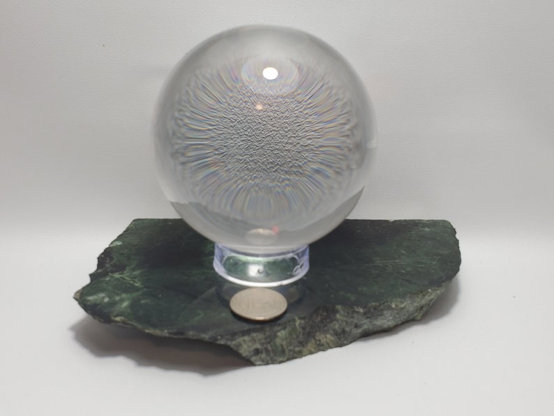 Scrying Sphere - Leaded Crystal 100 mm, it can be used for scrying or as an altar piece.New Age shop,Metaphysical shop,Wiccan,Witchcraft, 