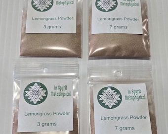 Pure Lemongrass Powder - Natural Energy Clearing for Home, Office & Rituals