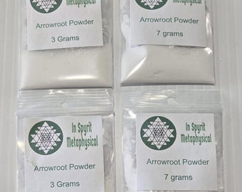 Reines Pfeilwurz-Pulver - Natürliche Maranta-Stärke zum Kochen, Backen & DIY-Kosmetik - InSpyrit Metaphysical