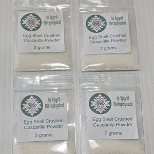 Cascarilla Powder - Crushed Eggshells for Protection, Purification & Cleansing - Spiritual Ritual Powder