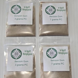 Polvo de Benjuí - Resina Natural para la Prosperidad, la Purificación y los Viajes Astrales - Boticario Ritual - InSpyrit Metaphysical