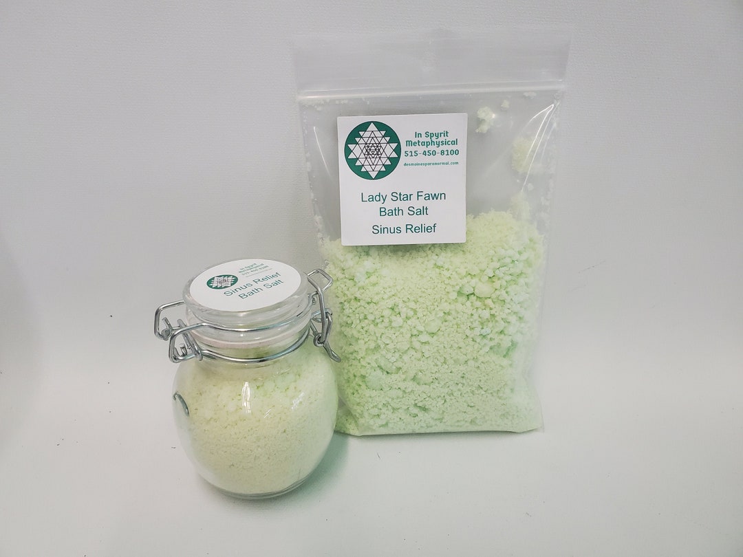 Sinus Relief Bath Salts is Handcrafted Using Allnatural Etsy