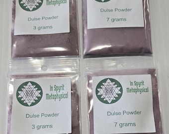 Polvo puro de Dulse: alga roja del Atlántico para rituales, bienestar y nutrición.