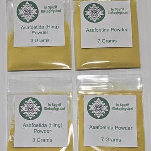 Polvo de asafétida (Hing) de InSpyritMetaphysical • Resina ritual de estiércol del diablo • Hierba para protección, exorcismo y magia de límites