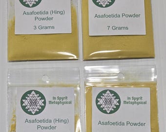 Asafoetida Powder (Hing) by InSpyritMetaphysical • Devil's Dung Ritual Resin • Herb for Protection, Exorcism & Boundary Magic