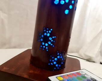 Multi colored remote controlled led lamps