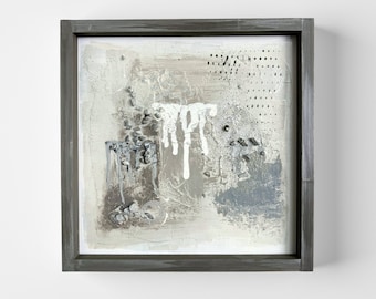 Abstract Textured Mixed Media Painting, Original Wall Art Decor, Contemporary Artwork, Modern Home Gift