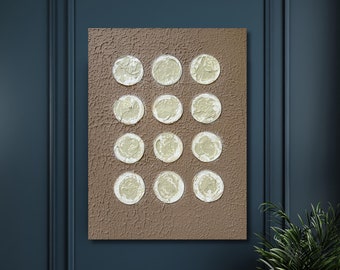 Textured minimalist canvas art | Hand painted home decor | Minimalist home | Wall Art | contemporary spaces | Plaster art | Modern
