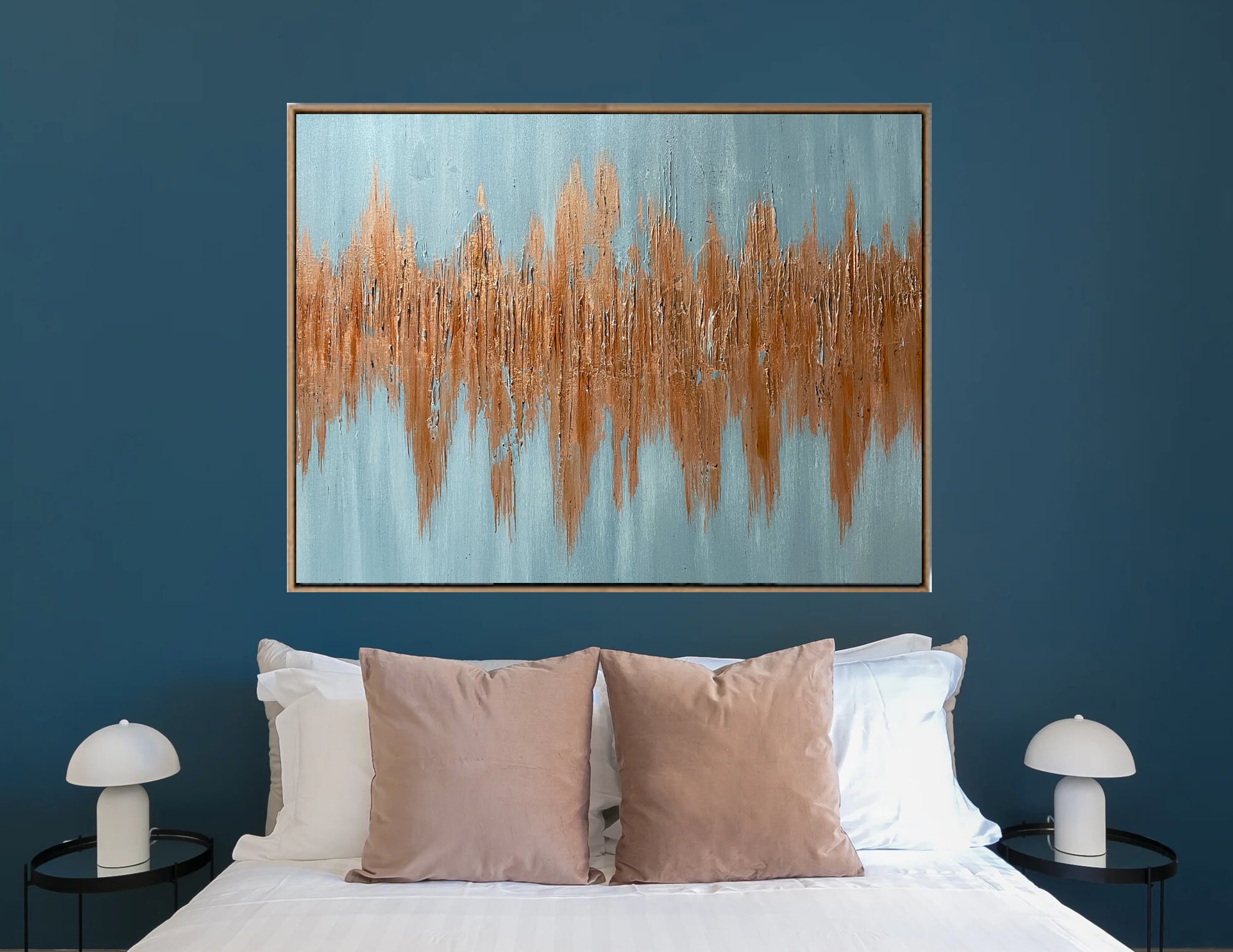 Large wall art Abstract Gold Gray Painting for wall decor Etsy