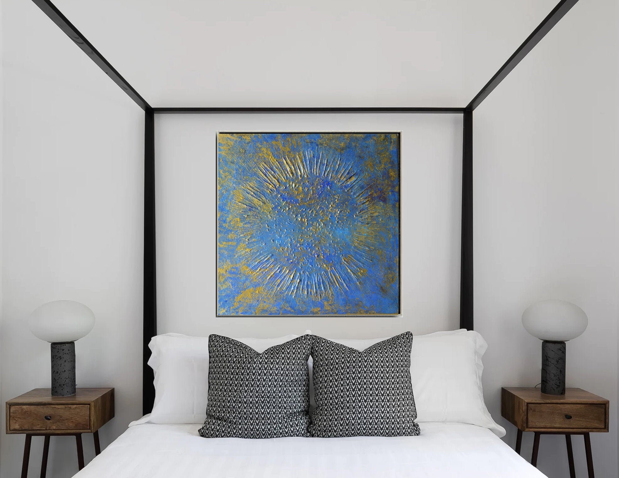 Large Wall Art Original Abstract Gold Art Metallic Painting | Etsy