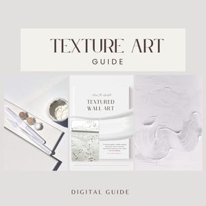 DIY Textured Wall Art Guide | Plaster Art Tutorial PDF | Texture Paste Techniques for Beginners | Instant Download