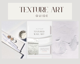 Gids voor doe-het-zelf muurkunst met textuur | Zelfstudie gipskunst pdf | Technieken voor textuurpasta voor beginners | Direct downloaden