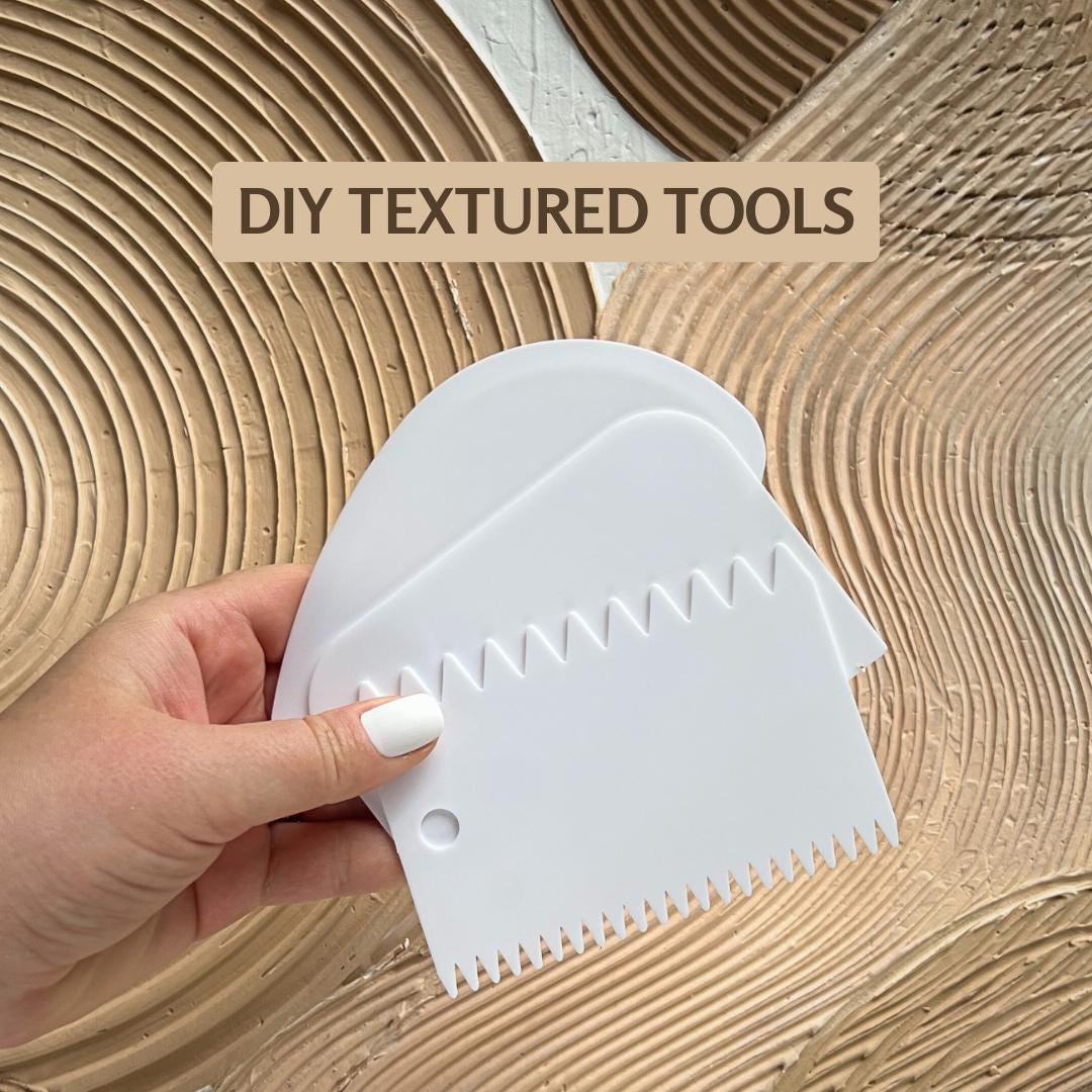 DIY Textured Art Tools | Plaster Sculpting Tool Set | Create 3D Canvas ...