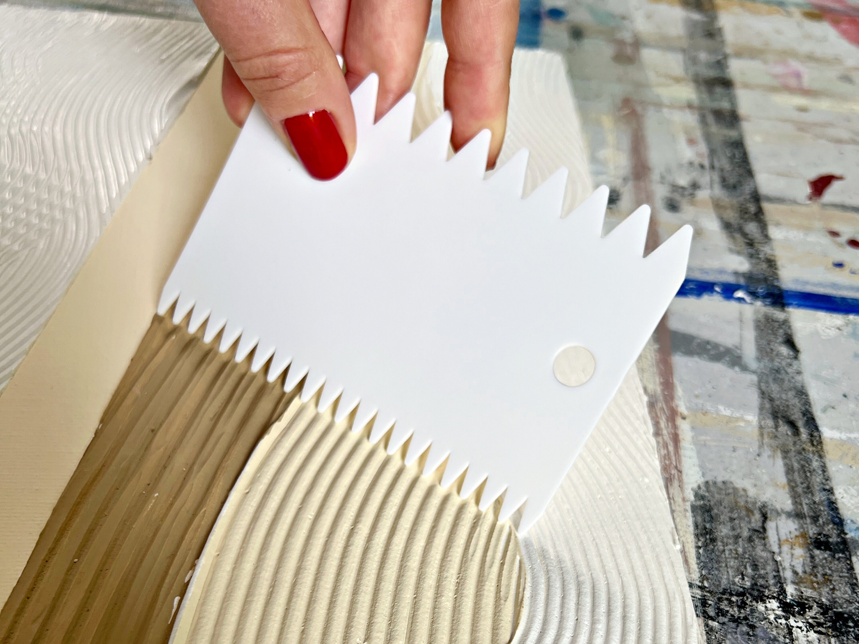 Textured Art Tool: Plastic DIY Sculpting & Spackle Knife Set - Etsy