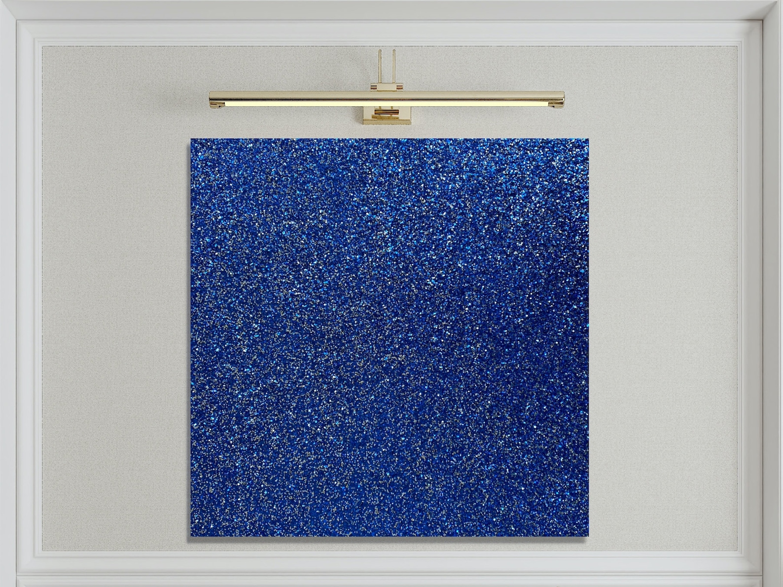 Blue Glitter Abstract Painting on Canvas Original abstract Etsy