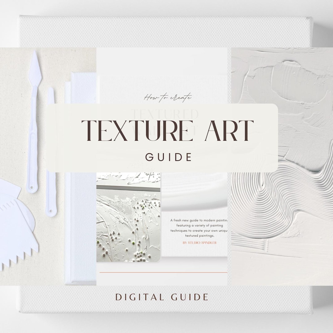 Texture Sheet.pdf DIY Modern Textured Wall Art PDF | Plaster Art Guide for Home Decor ...