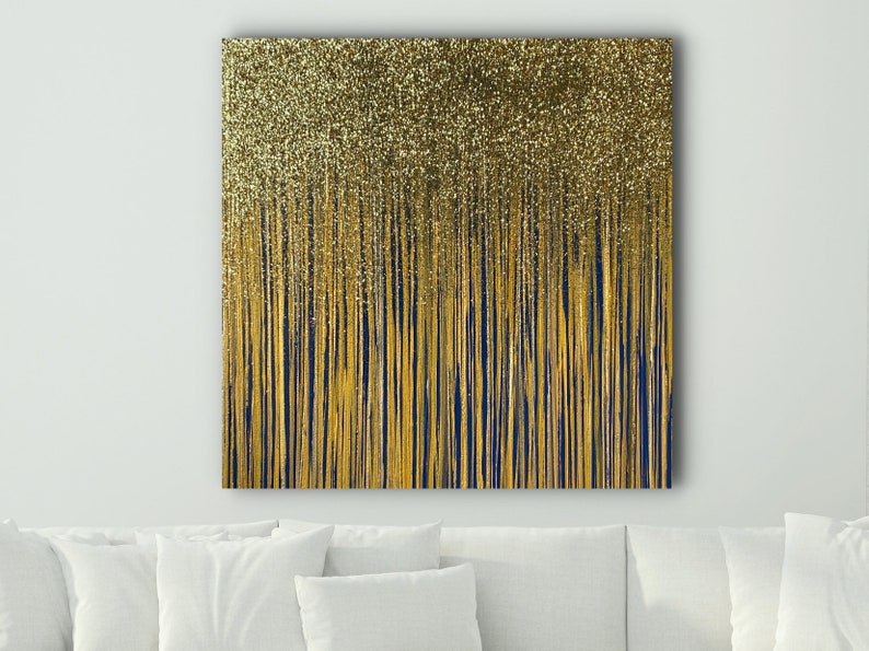 Glitter Canvas Art for Wall Decor Glam Wall Art Glitter Etsy