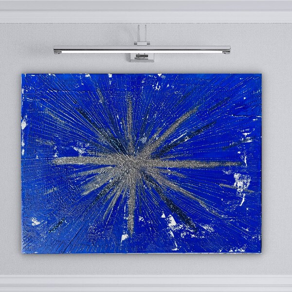 Cobalt Blue Wall Art Etsy