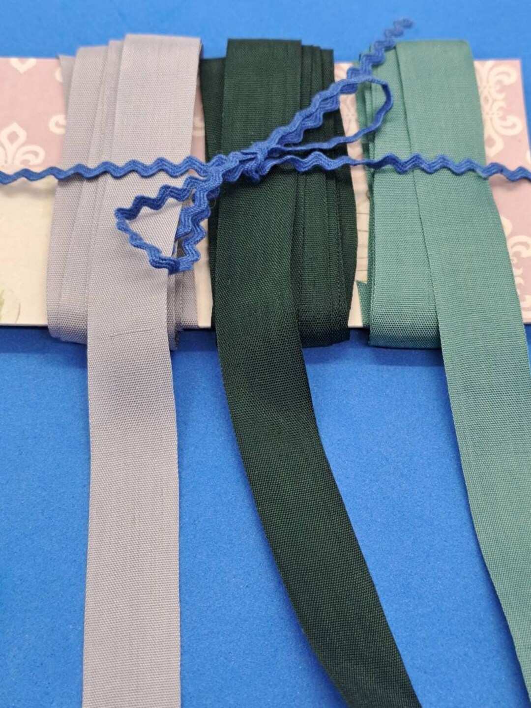 Lovely Vintage Taffeta Seam Binding Ribbon. 12 Yards. Junk Journal ...