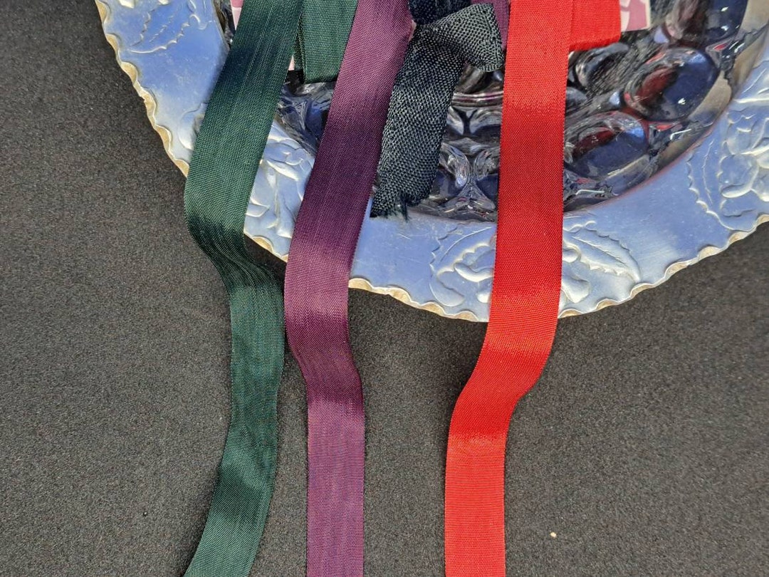 Lovely Vintage Taffeta Seam Binding Ribbon. 12 Yards. Junk Journal ...