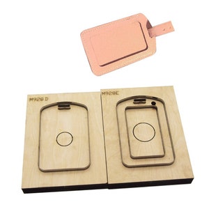 Suitcase Tag Shape Leather Cutting Die Set,Round Corner Luggage Leather Cutting Die Wood Cut Mold,Punch Dies Leather Crafts Kraft Tool